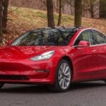 The Cheapest Tesla Model Electric Vehicle - Red Color