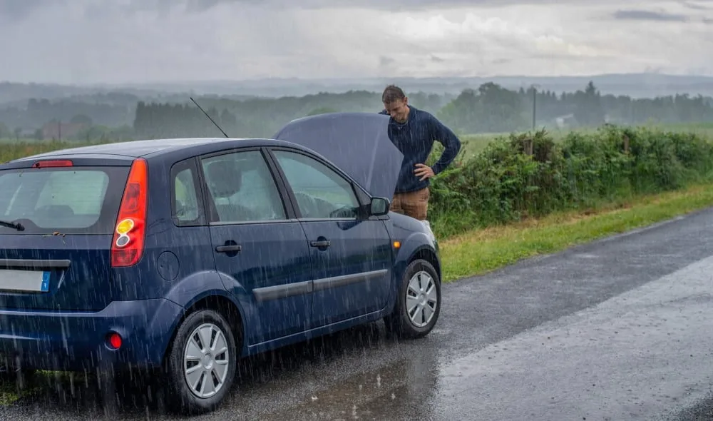 Can you jump a car in the rain