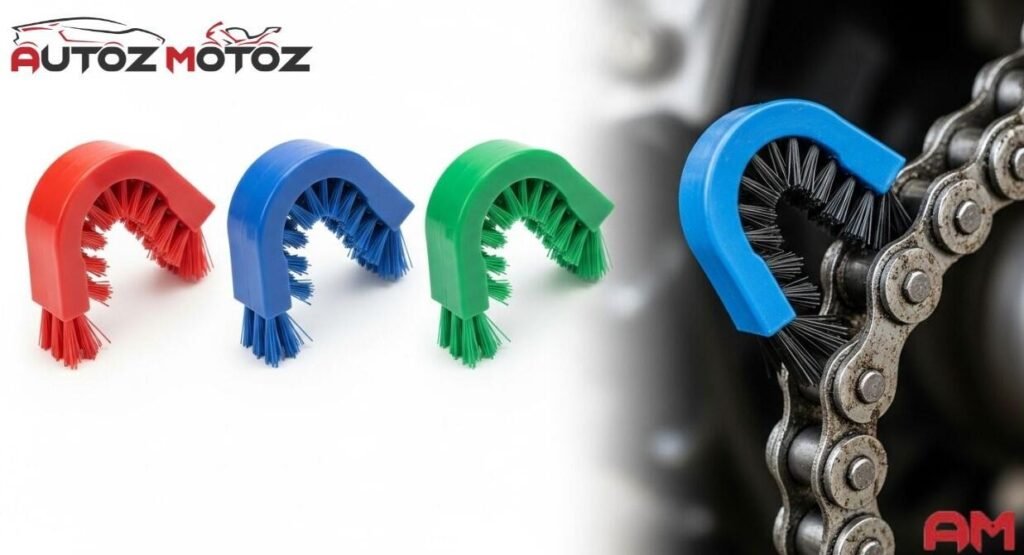 Cleaning brush kit for motrcycle