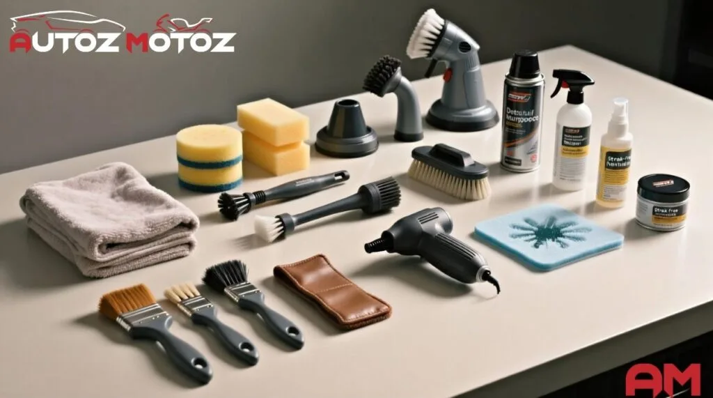 Car interior cleaning tools accessories