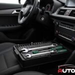 Under seat tool box for vehicle