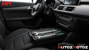 Under seat tool box for vehicle