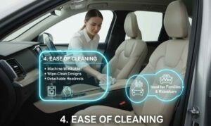Ease of cleaning for seat cover
