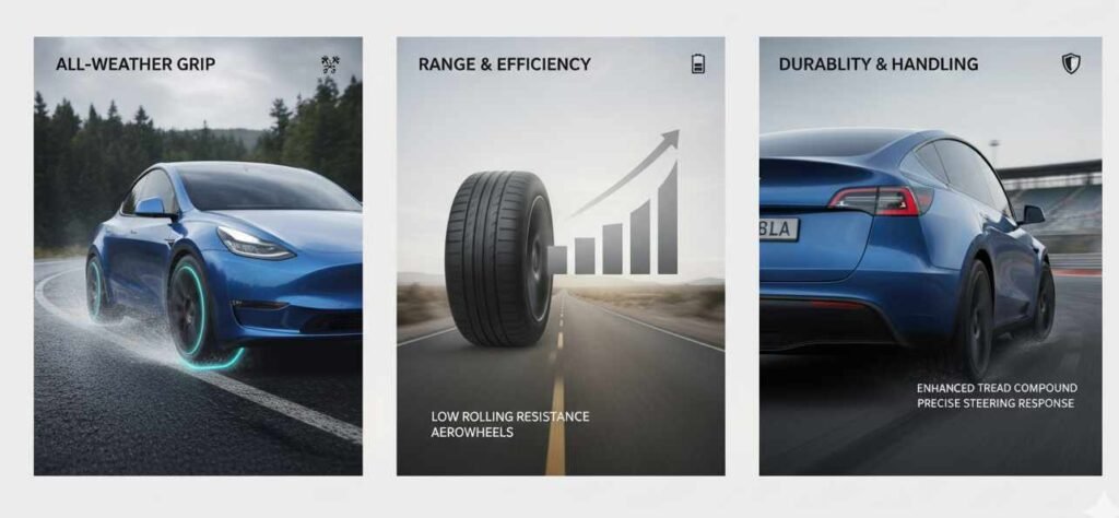tesla tire performance