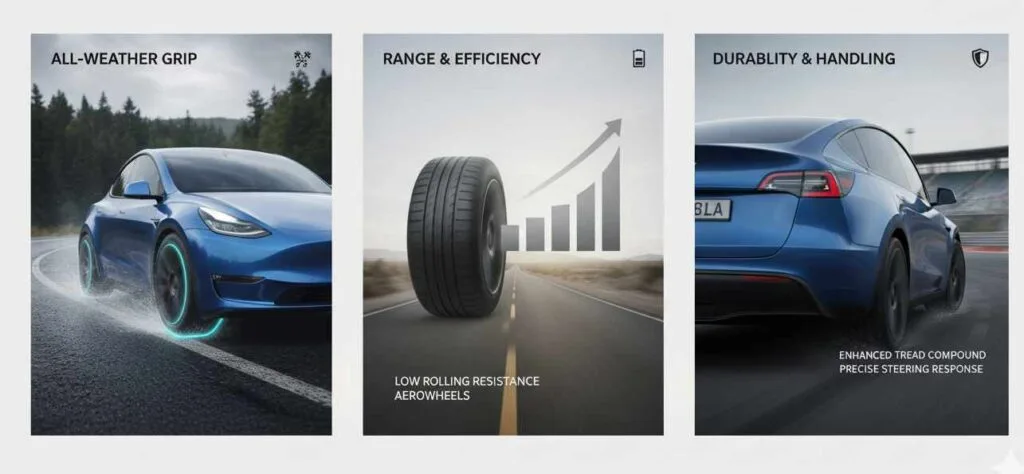 tesla tire performance