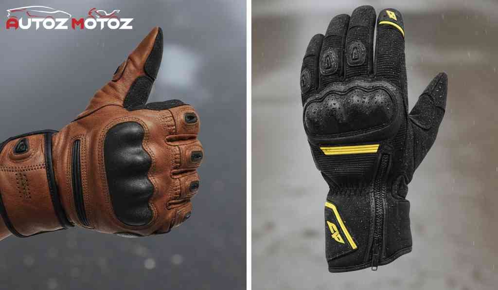 Motorcycle gloves - Pure Leather & Textile