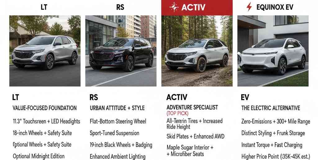 Comparing the Four Equinox Models